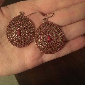 Magenta earrings from Francesca’s